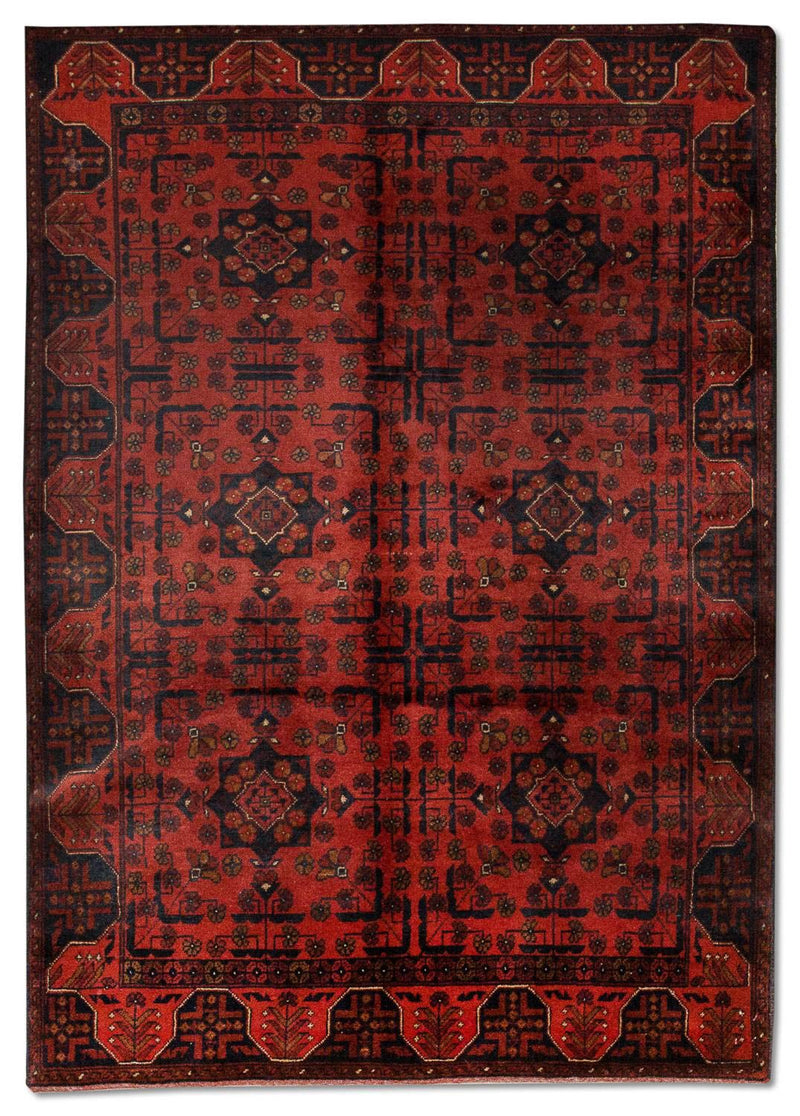 Afghaans tapijt - Kunduz - 186 x 122 cm - rood