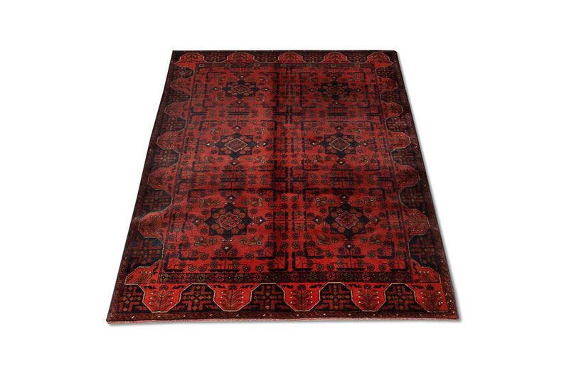 Afghaans tapijt - Kunduz - 186 x 122 cm - rood