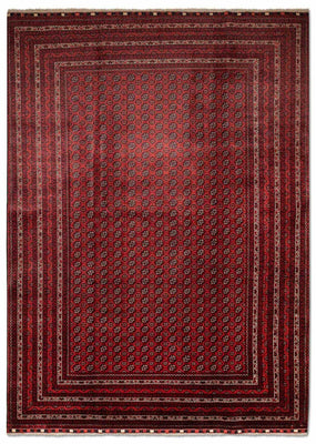 Afghaans tapijt - Bukhara - 301 x 197 cm - rood