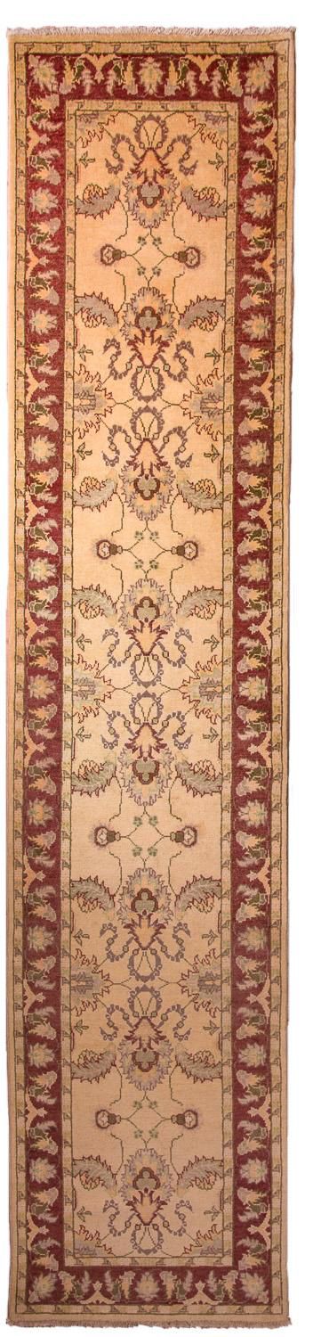 Loper Ziegler tapijt - 388 x 84 cm - beige