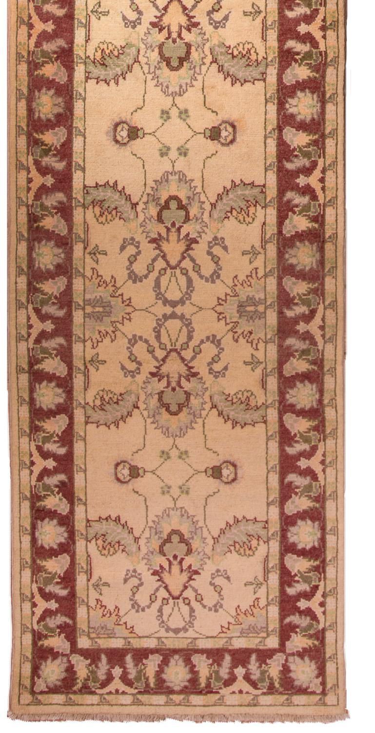 Loper Ziegler tapijt - 388 x 84 cm - beige