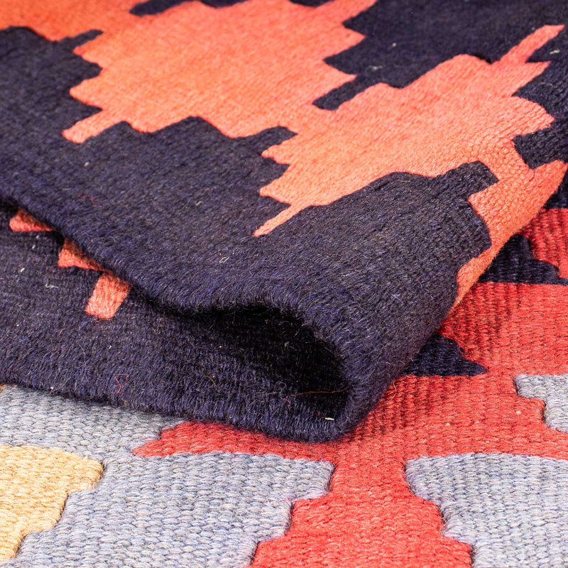 Loper Kelim tapijt - Oud - 295 x 135 cm - veelkleurig