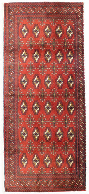 Turkaman tapijt - 130 x 60 cm - roest