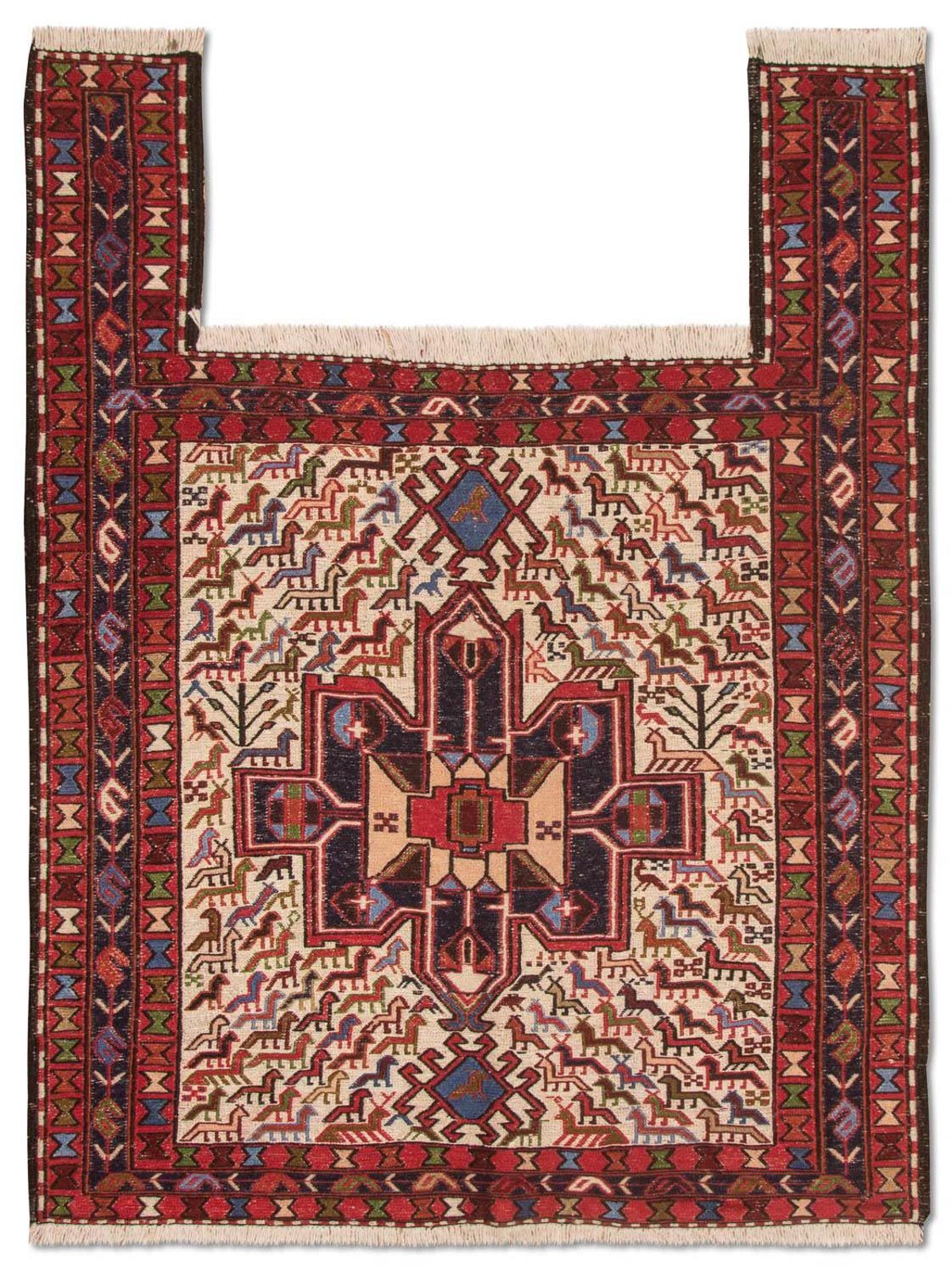 Kelim tapijt - Oosters vierkant  - 99 x 95 cm - beige