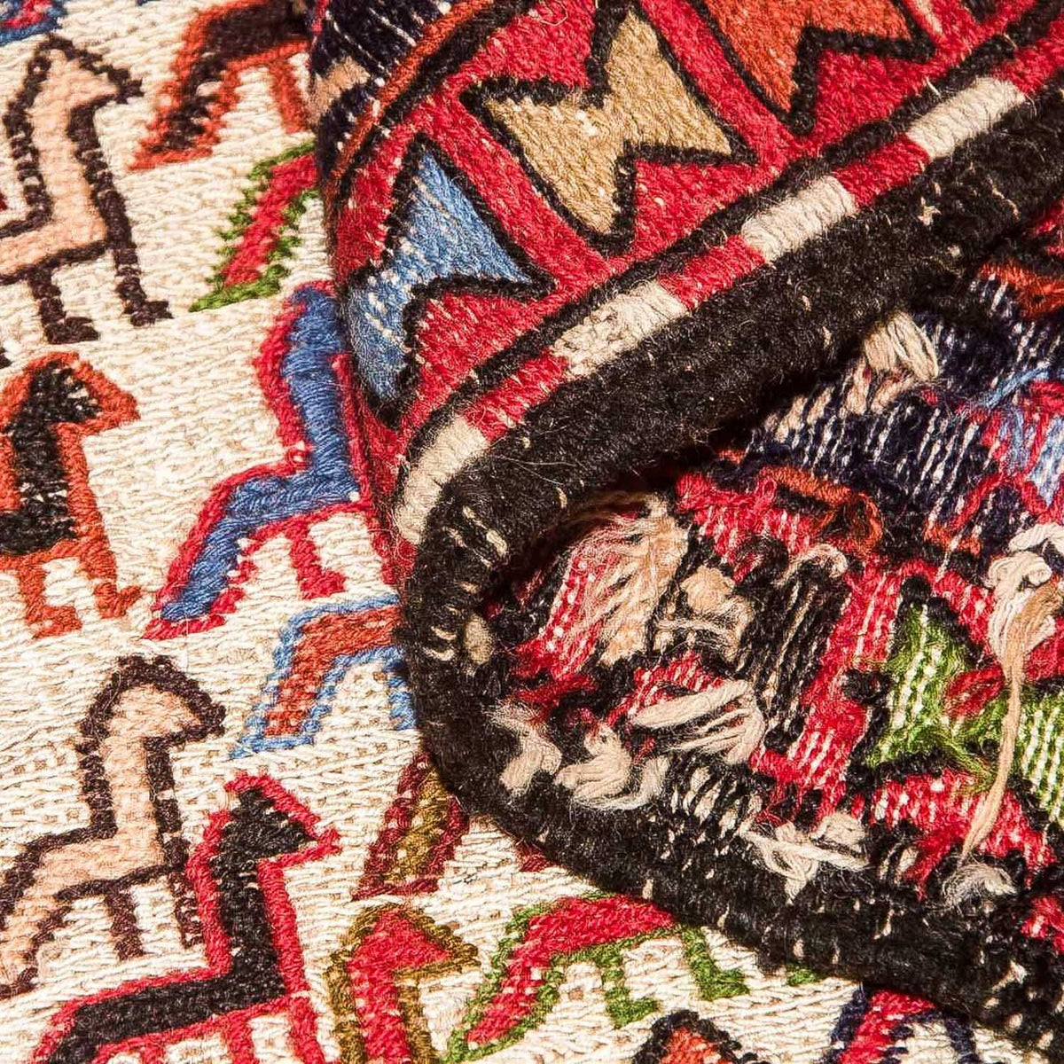 Kelim tapijt - Oosters vierkant  - 99 x 95 cm - beige