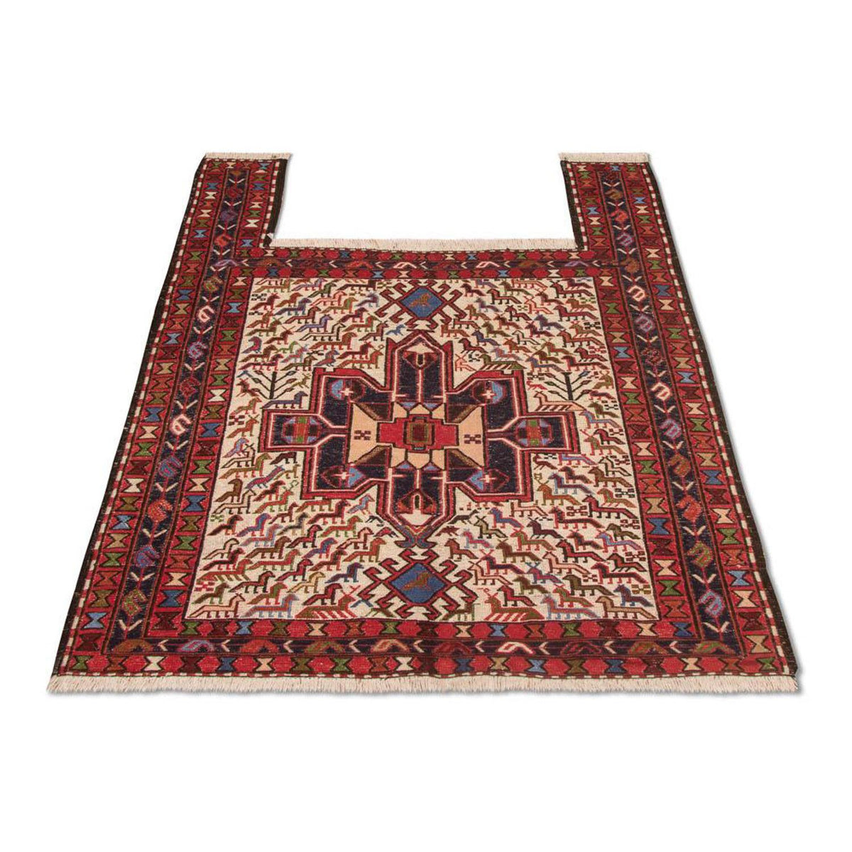 Kelim tapijt - Oosters vierkant  - 99 x 95 cm - beige