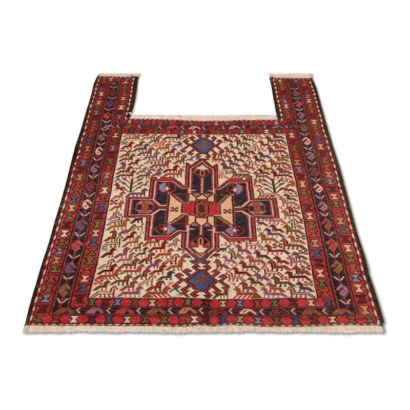 Kelim tapijt - Oosters vierkant  - 99 x 95 cm - beige