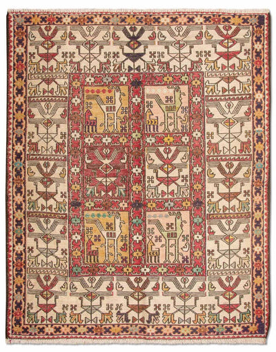 Zijden kilim Tapijt 75x97cm