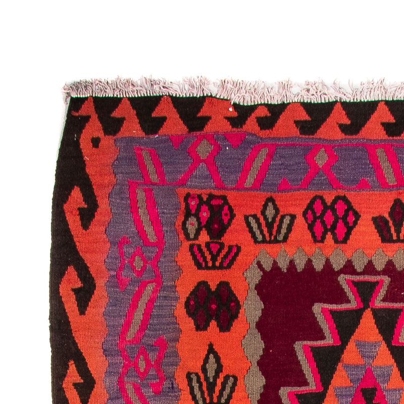 Loper Kelim tapijt - Oud - 390 x 141 cm - veelkleurig