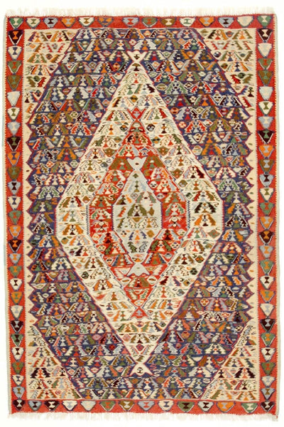 Antiek kilim Tapijt 119x153cm