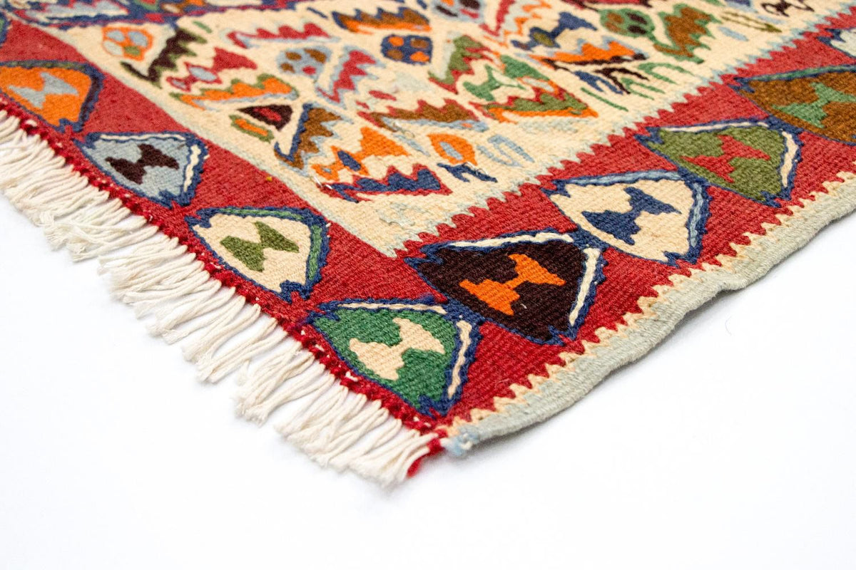 Kelim tapijt - Oud - 153 x 119 cm - blauw