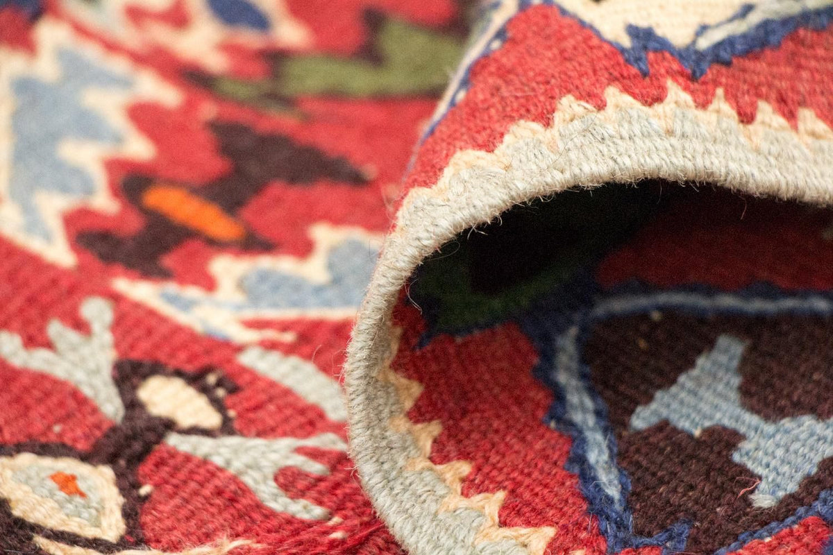 Kelim tapijt - Oud - 153 x 119 cm - blauw