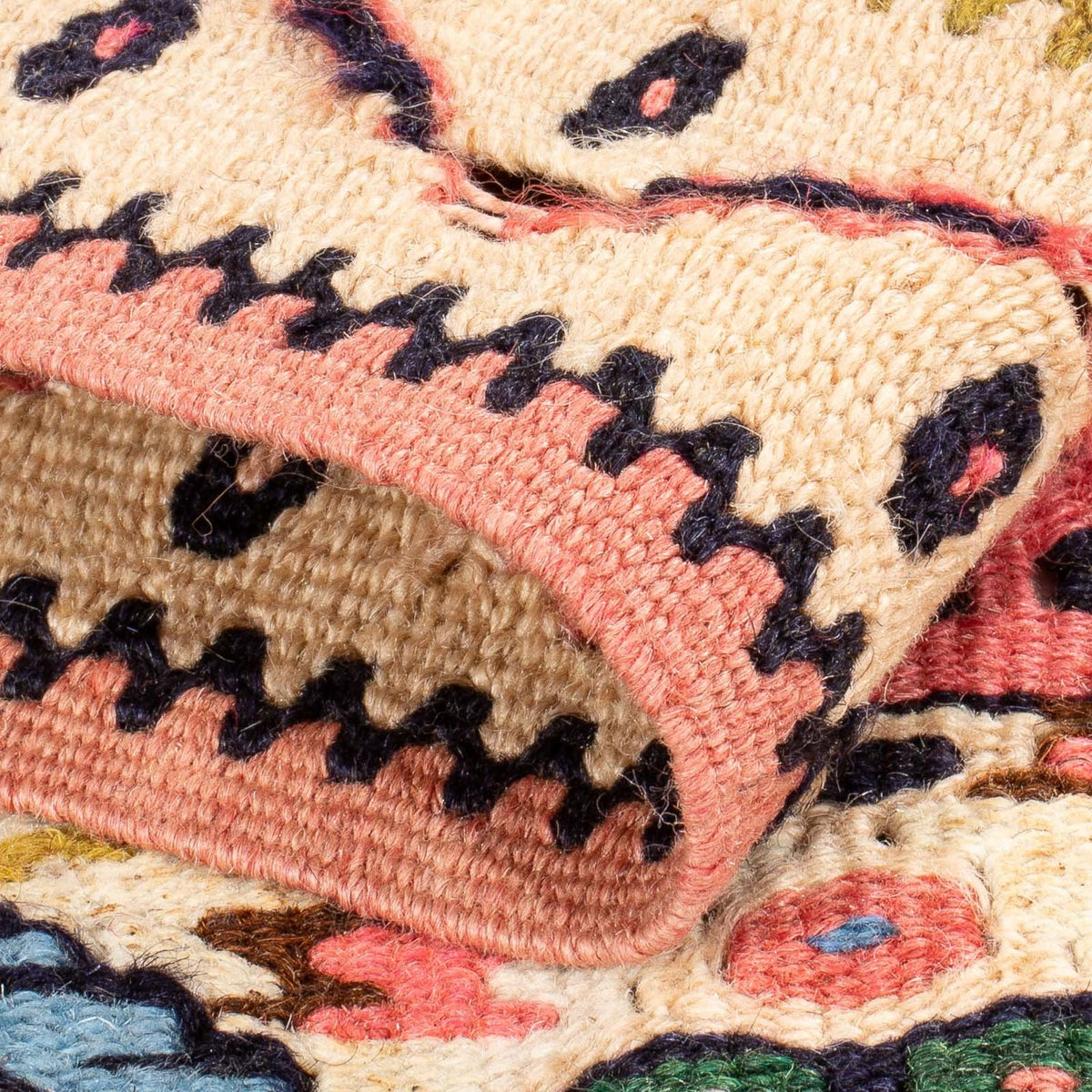 Kelim tapijt - Oosters - 152 x 120 cm - veelkleurig