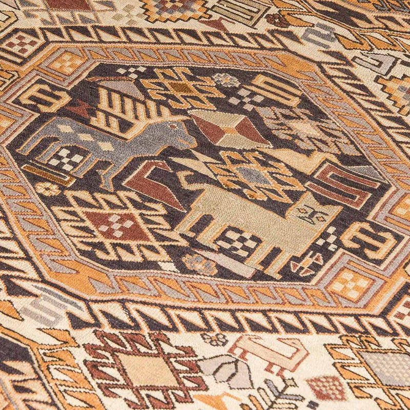 Loper Kelim tapijt - Oosters - 210 x 115 cm - beige