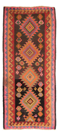 Loper Kelim tapijt - Oud - 330 x 155 cm - veelkleurig