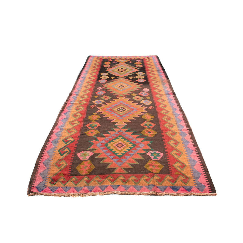 Loper Kelim tapijt - Oud - 330 x 155 cm - veelkleurig