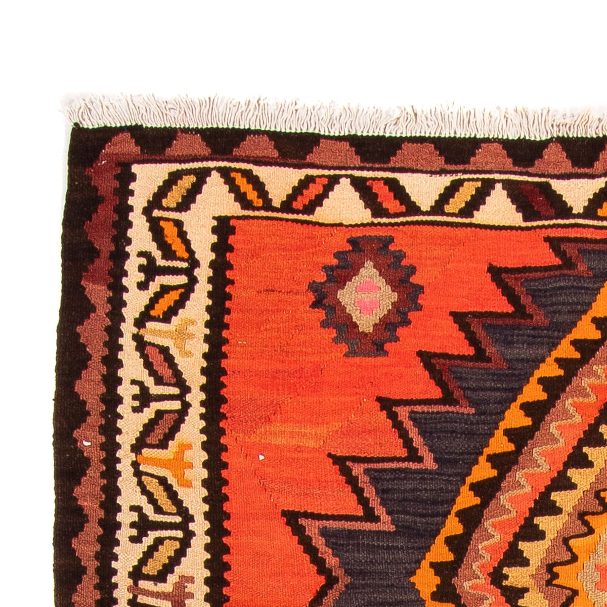 Loper Kelim tapijt - Oud - 275 x 140 cm - veelkleurig