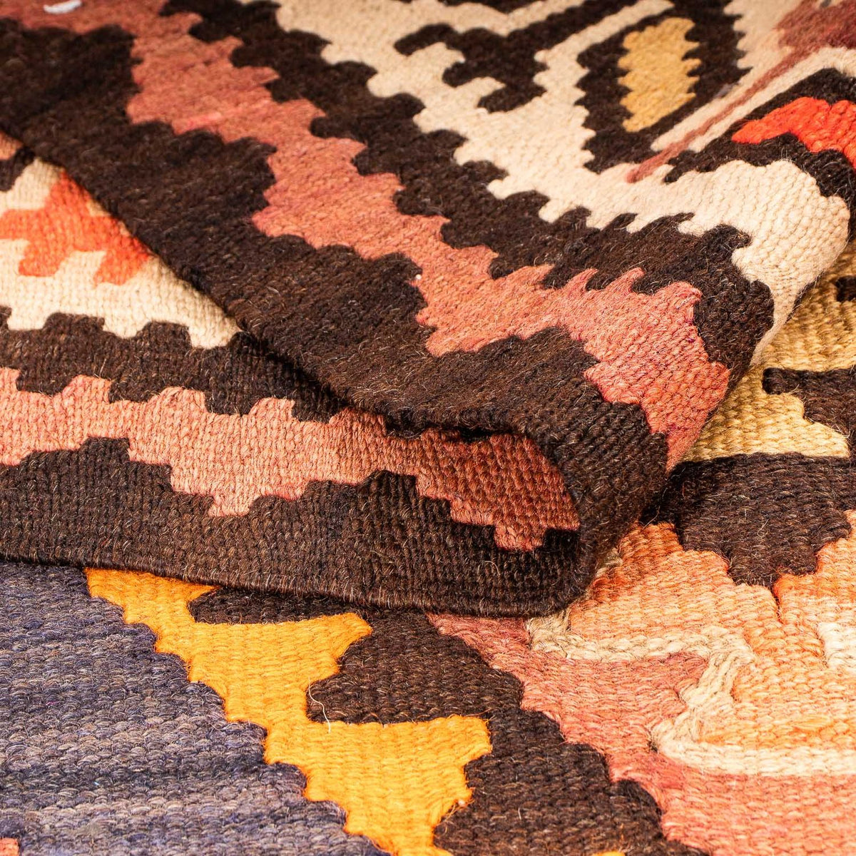 Loper Kelim tapijt - Oud - 275 x 140 cm - veelkleurig