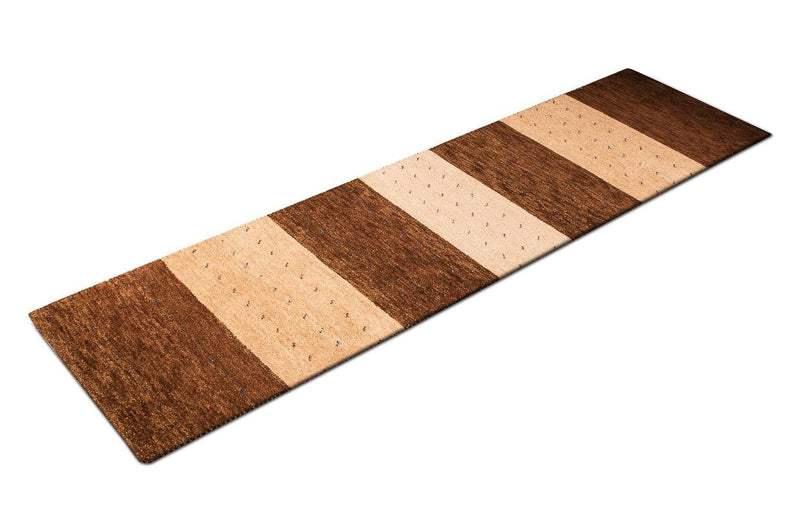 Loper Gabbeh tapijt - Indus - 302 x 82 cm - veelkleurig