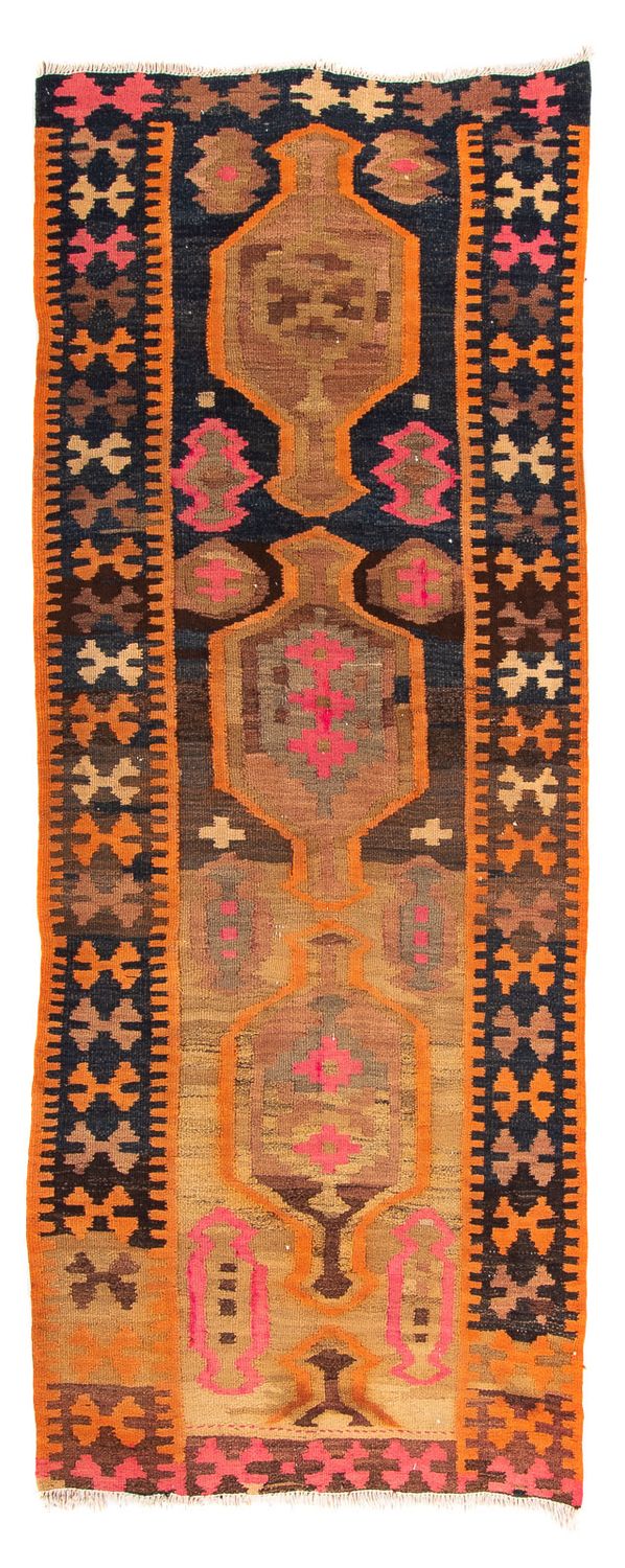 Loper Kelim tapijt - Oud - 245 x 110 cm - veelkleurig