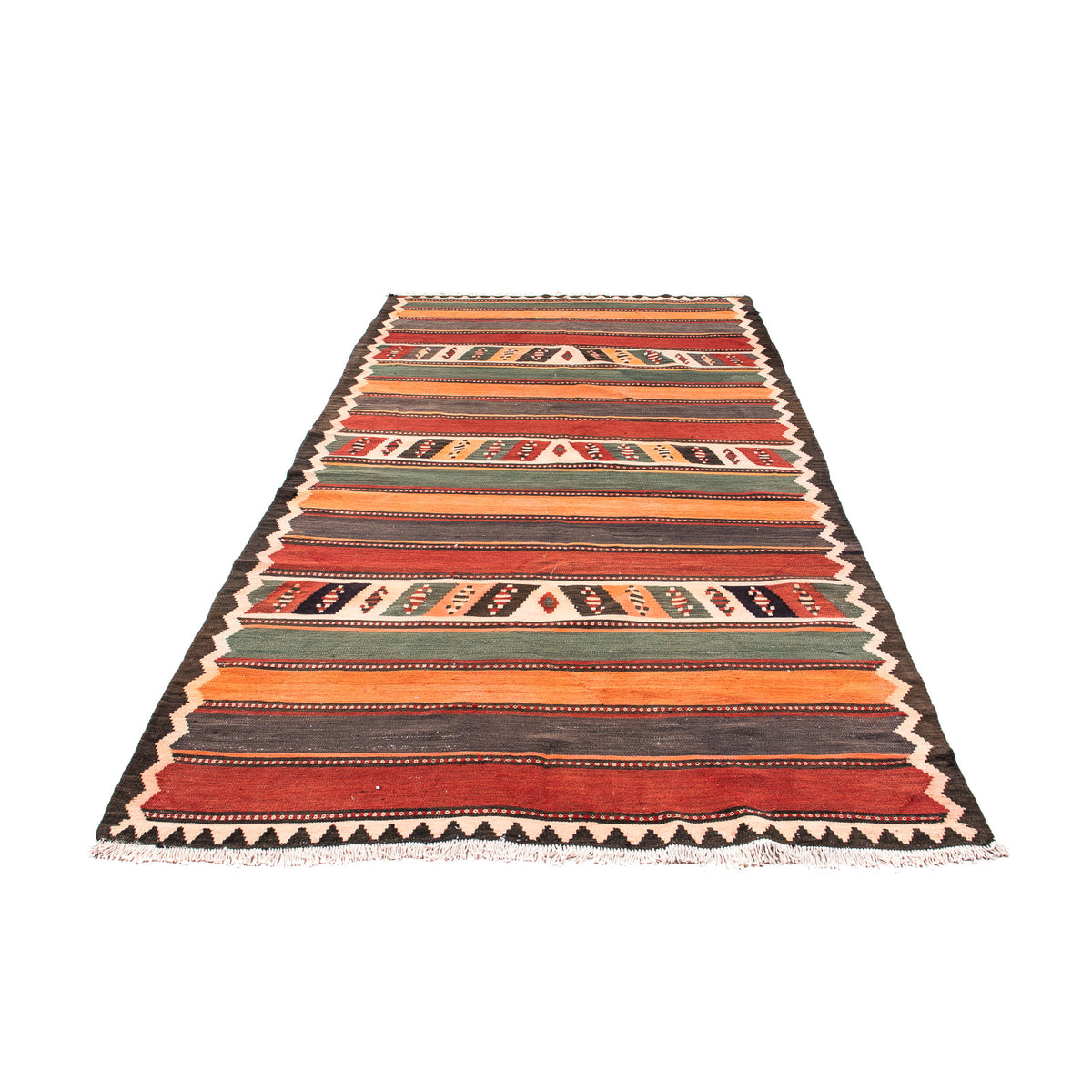 Loper Kelim tapijt - Oud - 310 x 155 cm - veelkleurig