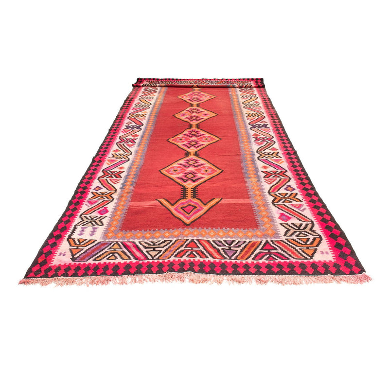 Loper Kelim tapijt - Oud - 490 x 190 cm - rood