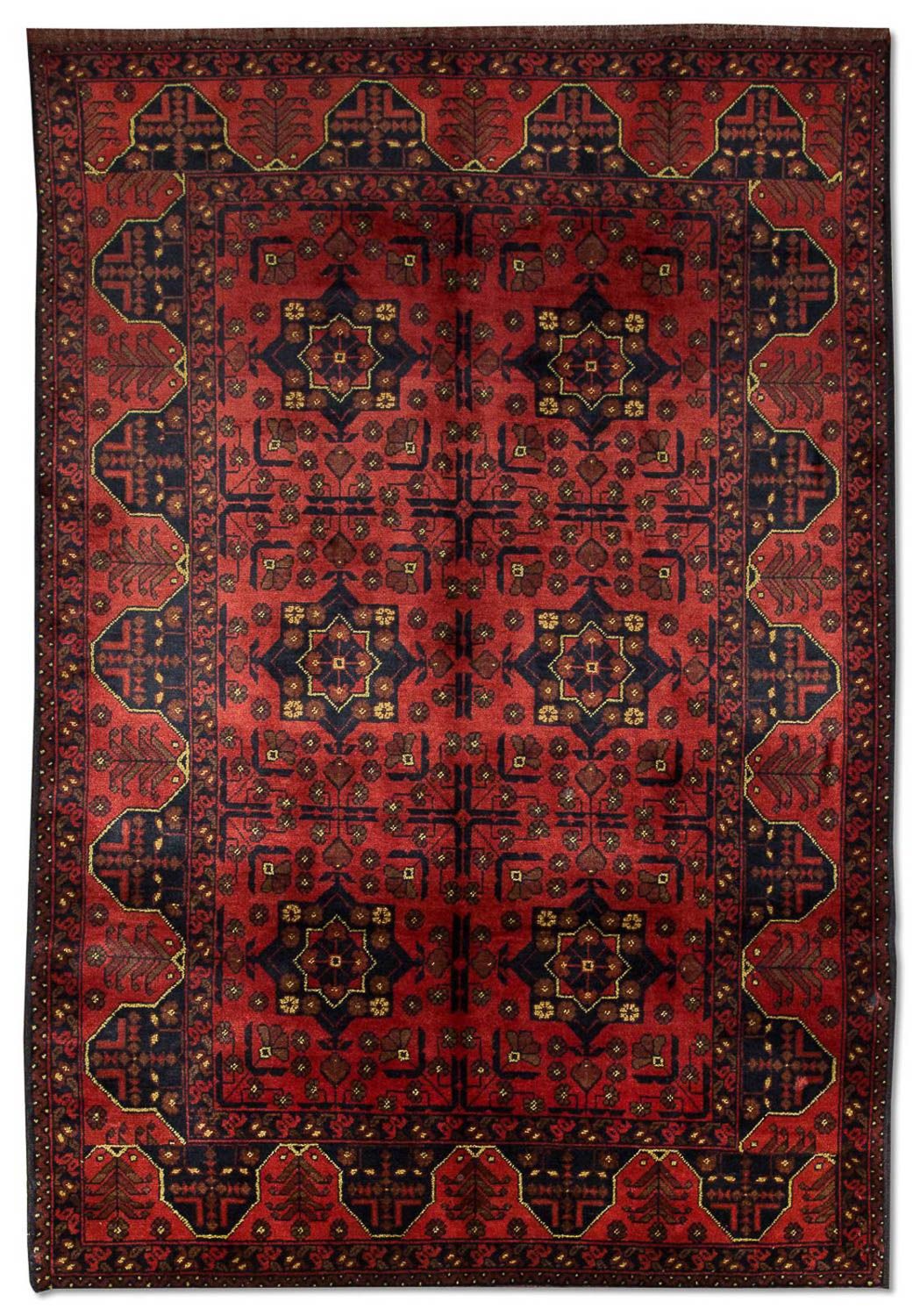 Afghaans tapijt - Kunduz - 196 x 124 cm - rood