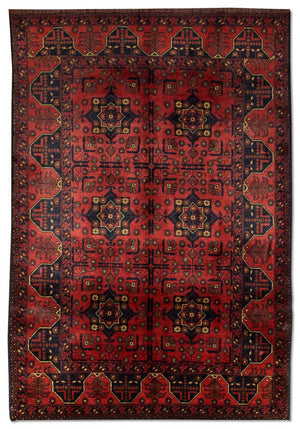 Afghaans tapijt - Kunduz - 196 x 124 cm - rood