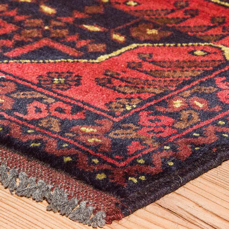 Afghaans tapijt - Kunduz - 196 x 124 cm - rood