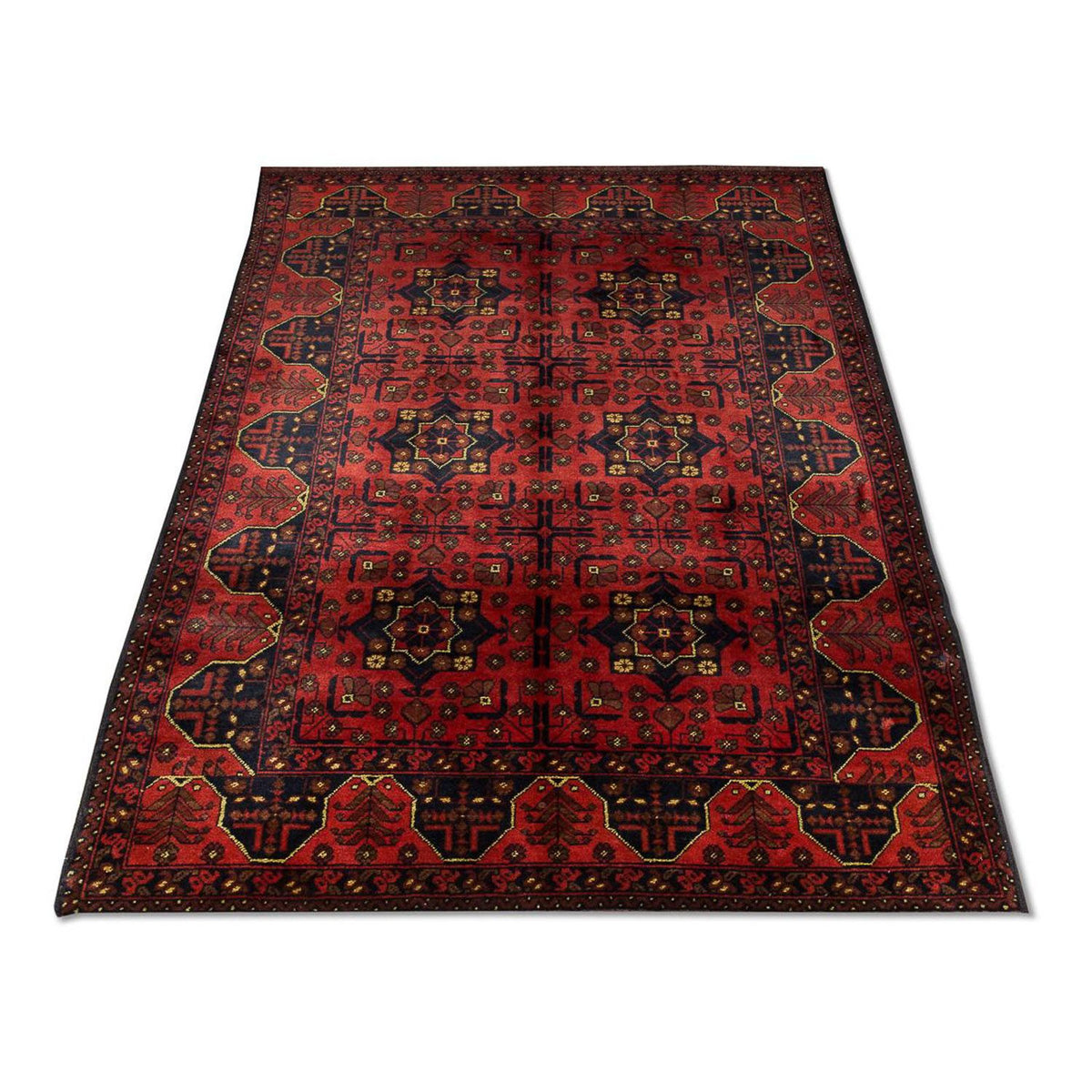 Afghaans tapijt - Kunduz - 196 x 124 cm - rood