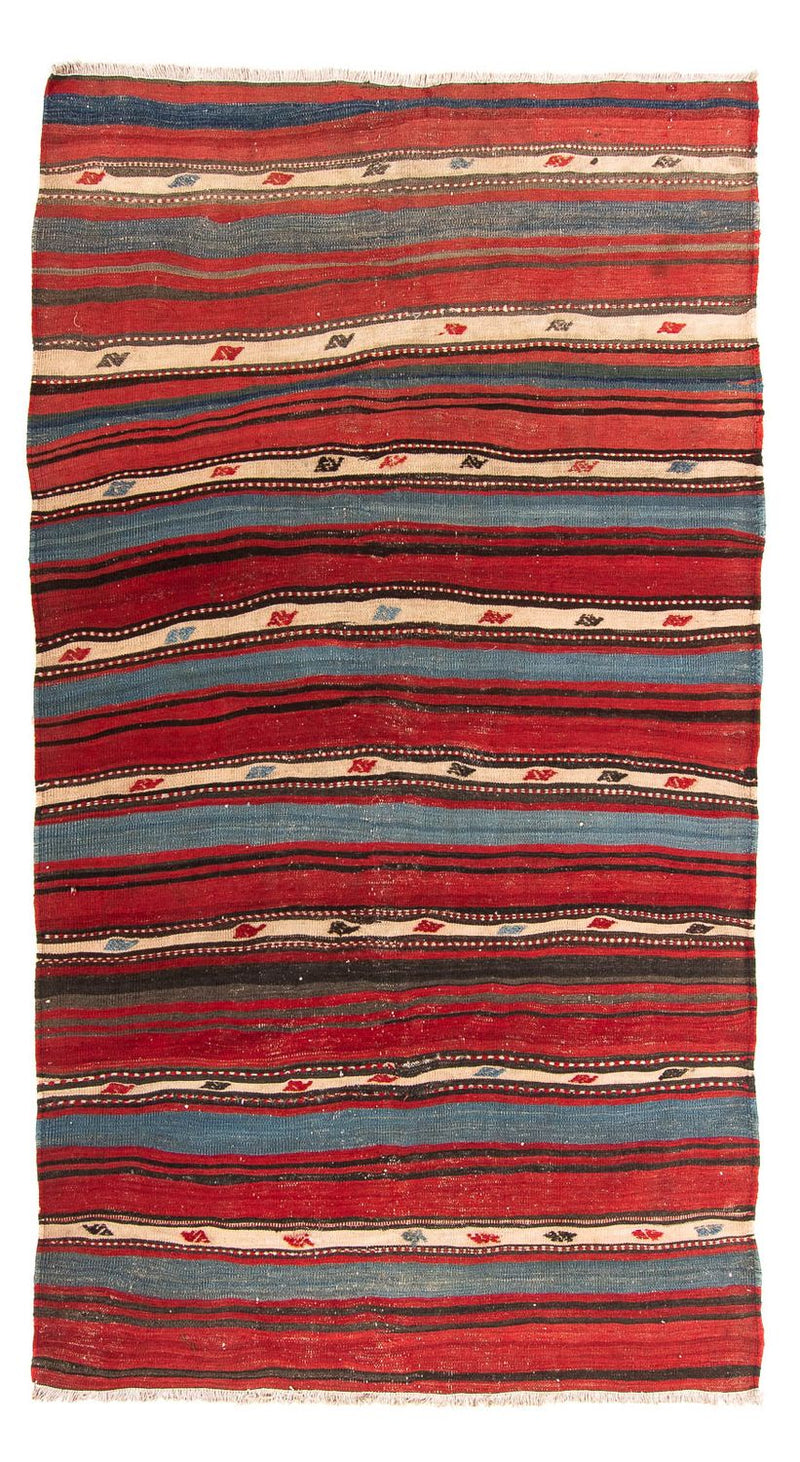 Loper Kelim tapijt - Oud - 250 x 140 cm - veelkleurig