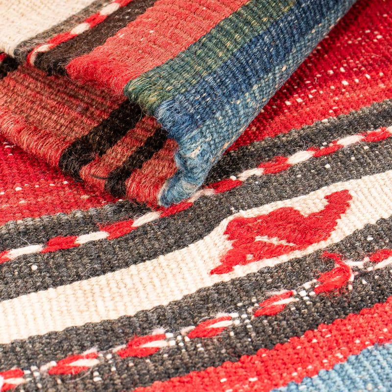 Loper Kelim tapijt - Oud - 250 x 140 cm - veelkleurig