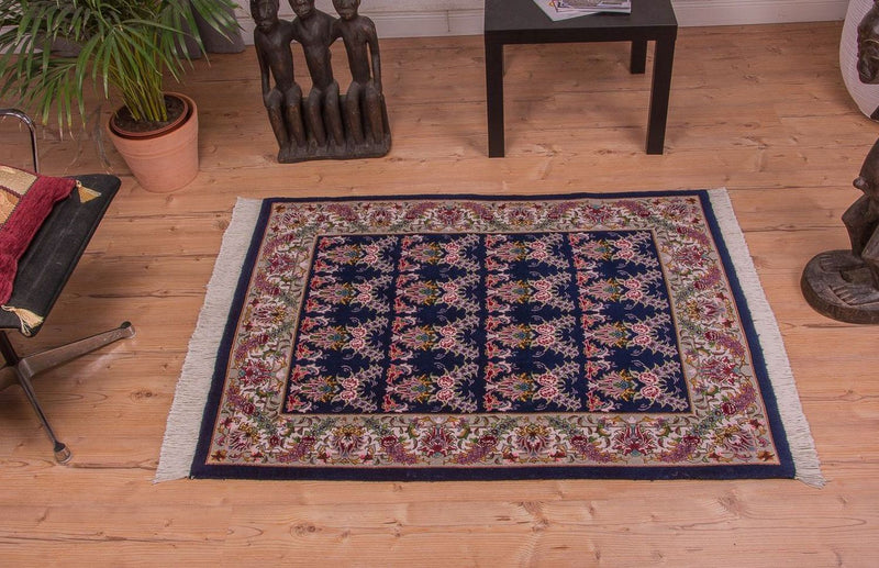 Perzisch tapijt - Tabriz - Royal - 137 x 103 cm - donkerblauw