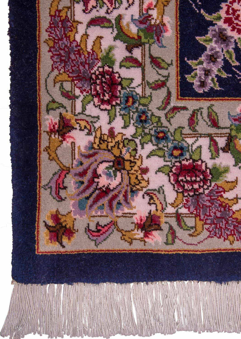 Perzisch tapijt - Tabriz - Royal - 137 x 103 cm - donkerblauw