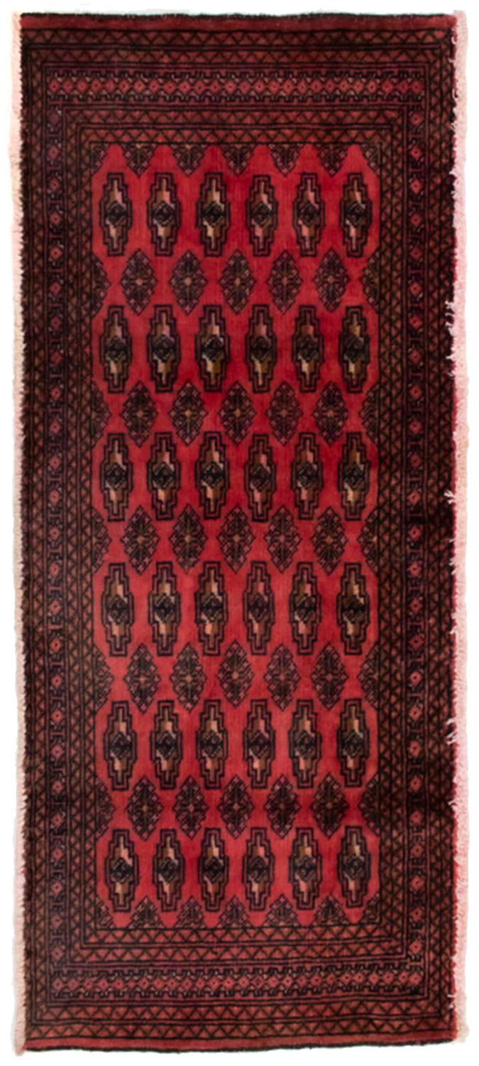 Turkaman tapijt - 130 x 60 cm - rood