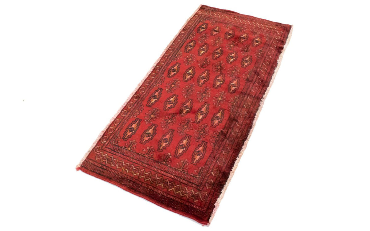 Turkaman tapijt - 130 x 60 cm - rood