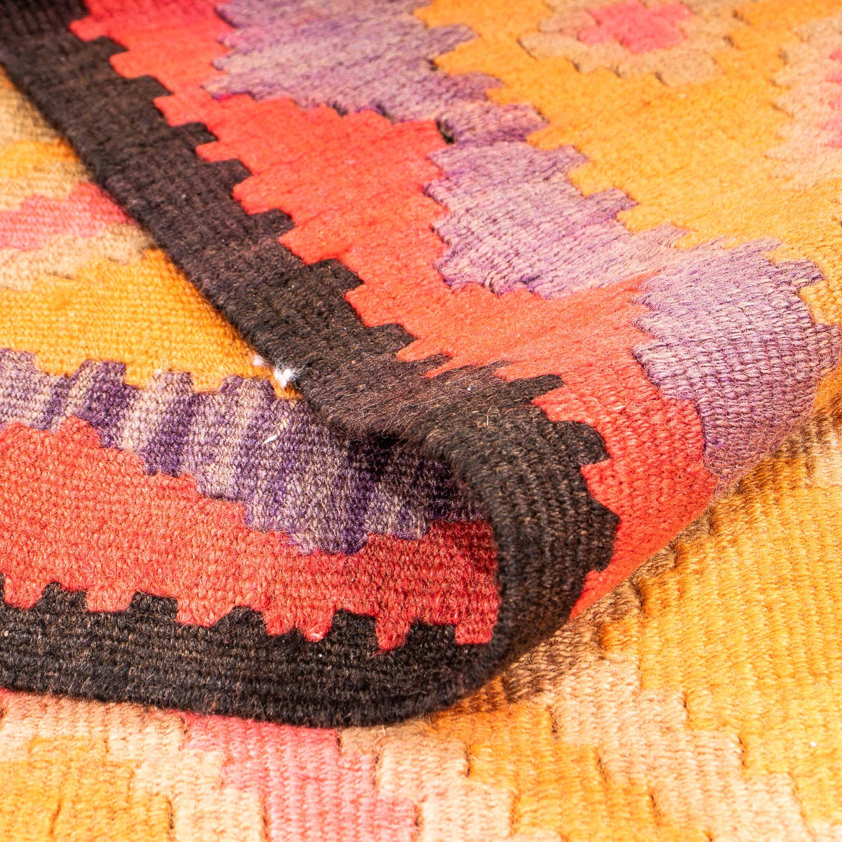 Loper Kelim tapijt - Oud - 305 x 160 cm - veelkleurig