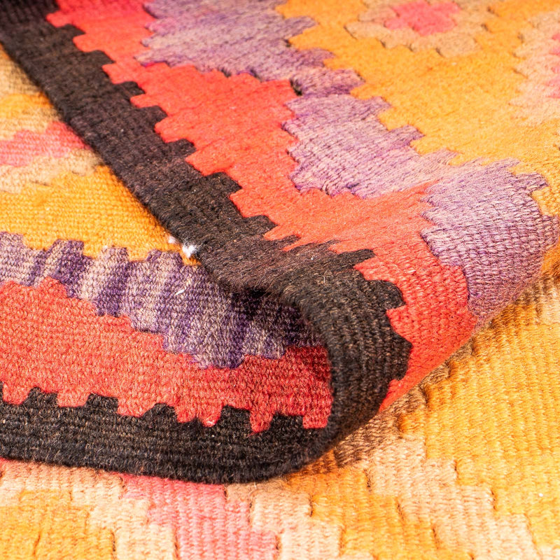 Loper Kelim tapijt - Oud - 305 x 160 cm - veelkleurig