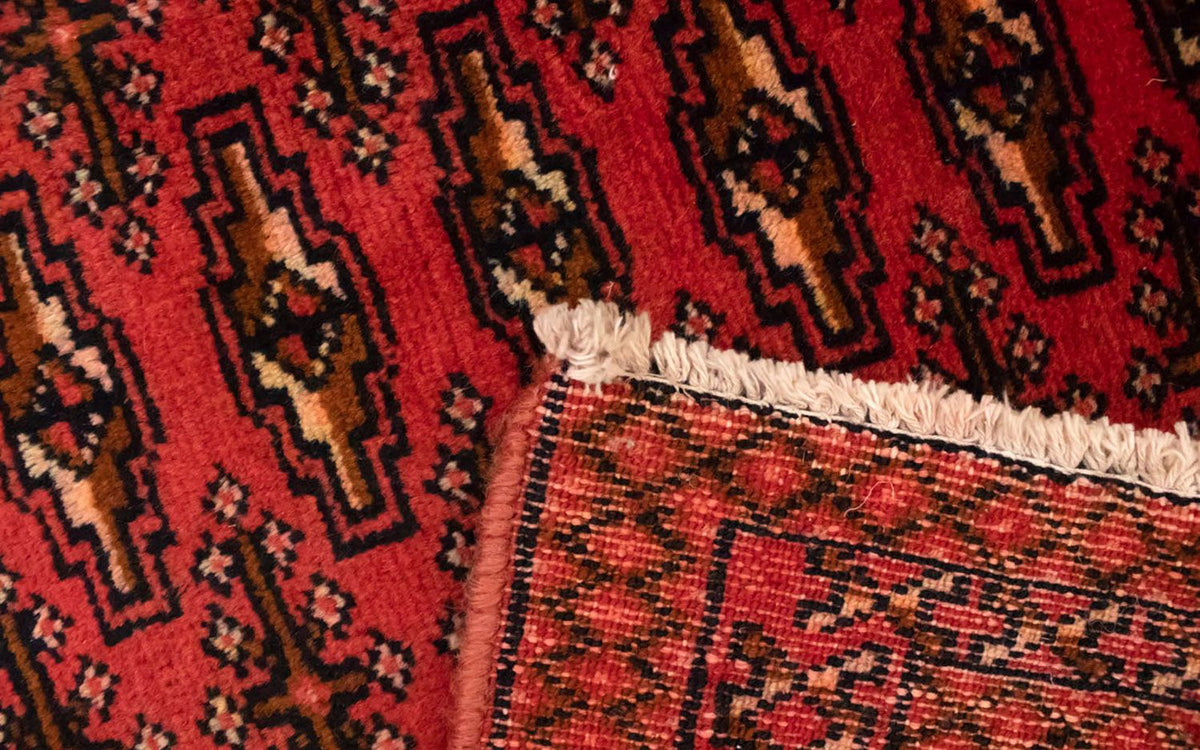 Turkaman tapijt - 130 x 60 cm - rood