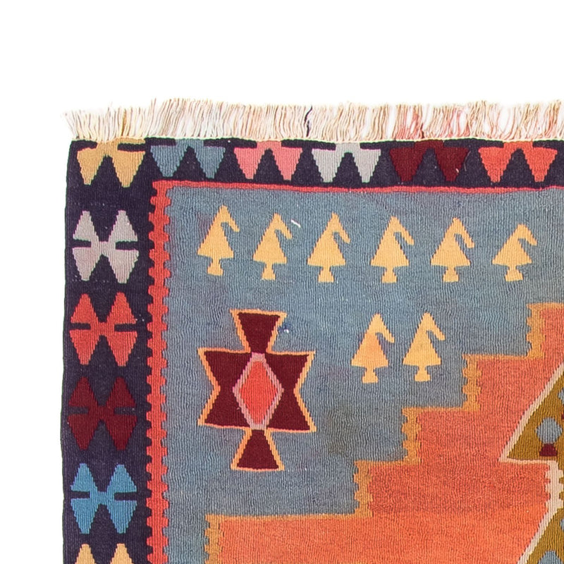 Loper Kelim tapijt - Oud - 280 x 140 cm - veelkleurig