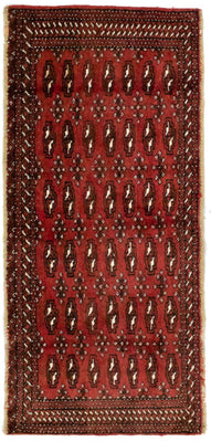 Turkaman tapijt - 130 x 60 cm - rood