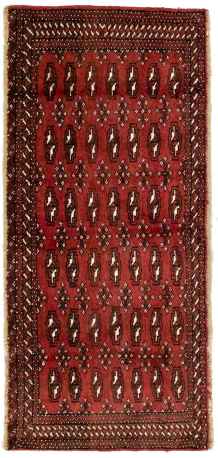 Turkaman tapijt - 130 x 60 cm - rood