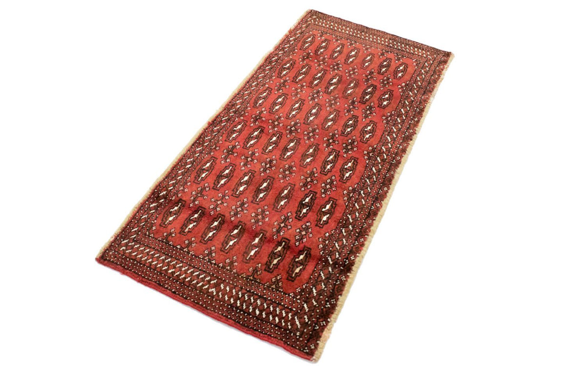 Turkaman tapijt - 130 x 60 cm - rood