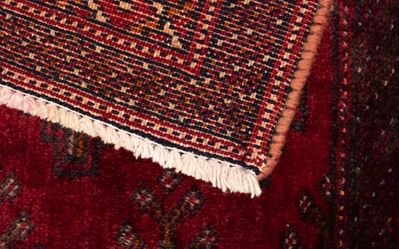 Turkaman tapijt - 130 x 60 cm - rood