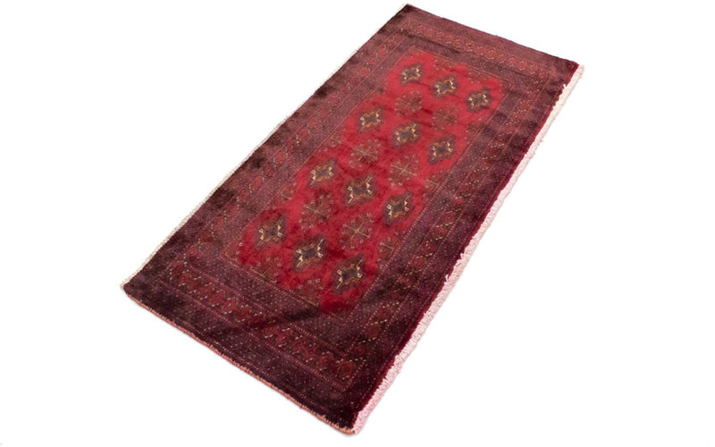 Turkaman tapijt - 130 x 60 cm - rood