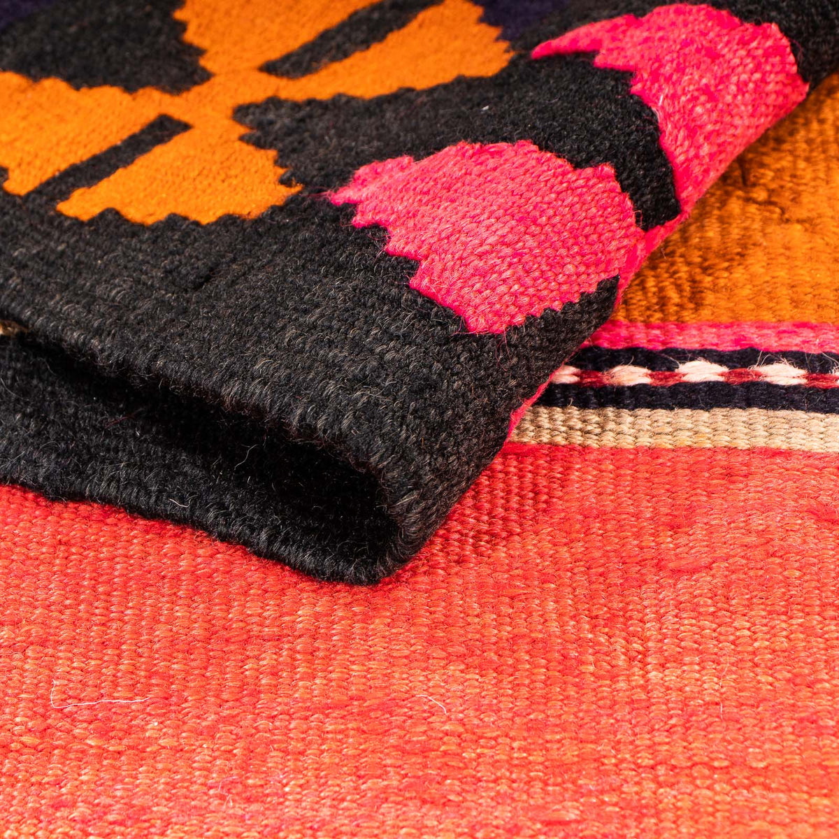 Loper Kelim tapijt - Oud - 360 x 170 cm - veelkleurig