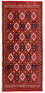 Turkaman tapijt - 130 x 60 cm - rood