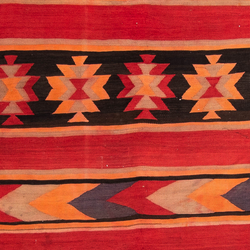 Loper Kelim tapijt - Oud - 325 x 150 cm - veelkleurig