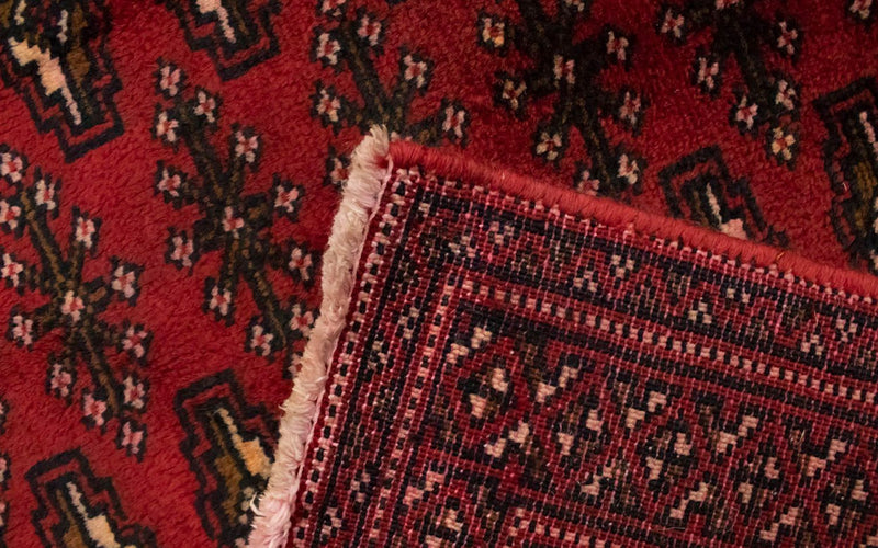 Turkaman tapijt - 130 x 60 cm - rood