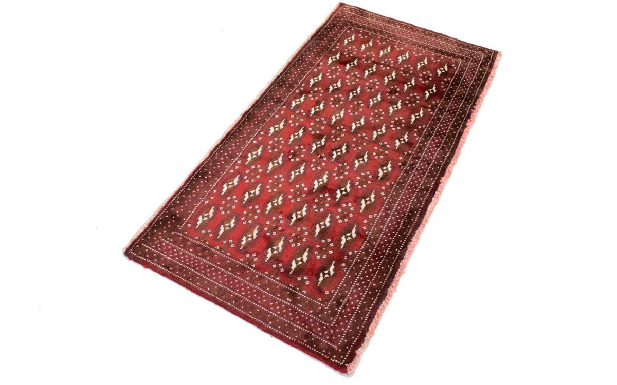 Turkaman tapijt - 130 x 60 cm - rood